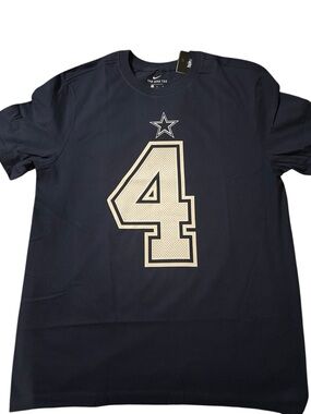 Dak Prescott Dallas Cowboys Nike Player Name & Number T-Shirt - Navy